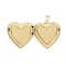 Gold & White Enamel Heart Locket by Bead Landing™